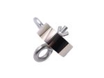 Fixador Magnético 67x28 mm com olhal na lateral e na face para pesca magnética - 200KG
