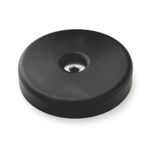 Fixador Magnético Emborrachado 22x6 mm com furo rebaixado