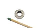 Ímã de neodímio anel 17x3 mm furo escareado 9,5x6,5 mm - N42