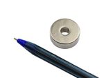 Ímã de neodímio anel 22x7 mm furo 6,35 mm - N42