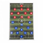 Kit Quadro Tático Futebol Magnético 20x30cm + 24 Peças