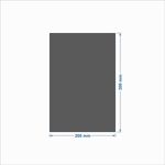 Chapa de aço branca 200x300 mm - Com bordas dobradas
