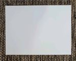 Chapa de aço branca 200x300 mm - Com bordas dobradas