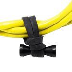 Elásticos Abotoáveis Magic Ties Preto - 100 Unidades
