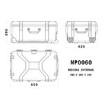 Kit Case Patola MP-0060 Preto + Divisória Organizadora