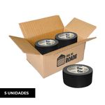 Kit Fita Crepe Preta 48mm X 50m Casa Do Roadie - 5 Unidades