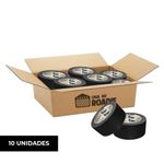 Kit Fita Crepe Preta 48mm X 50m Casa do Roadie - 10 unidades