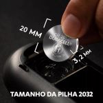 Bateria Botão de Lítio 3V CR2032 Duracell - Cartela Com 5un