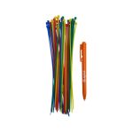 Abraçadeira de Nylon 200mm X 2,5mm - Colorida - 40 unidades