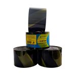 Fita Zebrada para Demarcação de Área 70mm X 200m  Amarela e Preta