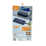 Power Bank Carregador Portátil Turbo Bateria 20.000mah Usb