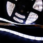 Fita Led 5050 10m c/ silicone Ip65 Branco Frio + Fonte 110v/220v - Bivolt
