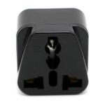 Adaptador de Tomada Padrão Europeu para Bipolar Brasileiro - Preto