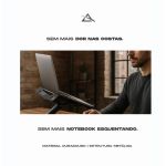 Suporte de Notebook 17” Ergonômico e Reforçado – Altura Ajustável e Giro 360°