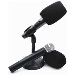 Espuma para Microfone SM58 Preta Modelo Quadrado