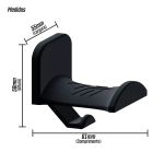 Suporte de Parede para Headset com Gancho para Cabo
