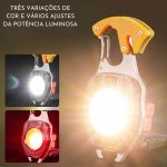 Mini Lanterna Multifuncional 7 em 1 com Isqueiro Elétrico