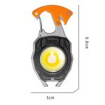 Mini Lanterna Multifuncional 7 em 1 com Isqueiro Elétrico