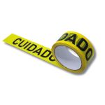 Fita Adesiva Cuidado Amarela 48mm x 100m
