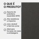 Espuma Ethafoam para Maleta MP-0055 51cm x 28cm - 50mm 
