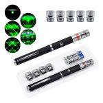 Caneta Laser Pointer Verde 1000mw 5 Pontas
