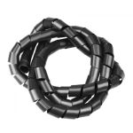 Organizador de fios 20mm Preto - 1,5m