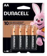 Pilha Alcalina AA Duracell - 8 unidades