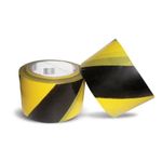 Fita Zebrada para Demarcação de Área 70mm X 200m Amarela e Preta