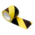 Fita Zebrada para Demarcação de Área 70mm X 200m Amarela e Preta