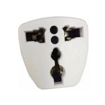 Adaptador de Tomada Padrão Europeu para Bipolar Brasileiro - Branco