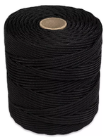 Corda Cordão de Polipropileno Trançada 3mm x 1m Preta