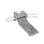 Abraçadeira para Cabos 20cm Preto - Kit com 112 Velcro One-Wrap®