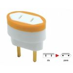 Adaptador de tomada Bipolar Americano (chato) para Bipolar Brasileiro Daneva