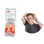 Protetor Auricular de Silicone com Cordão Laranja 3M