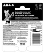 Pilha Alcalina AAA Duracell - 4 unidades