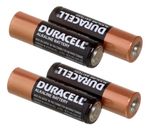 Pilha Alcalina AA Duracell - 4 unidades