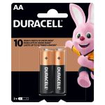 Pilha Alcalina AA Duracell - 2 unidades