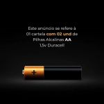 Pilha Alcalina AA Duracell - 2 unidades