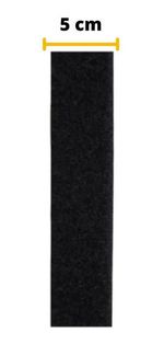 Tira de Contato Adesivo Fêmea Velfix 50mm X 1m Preta