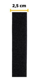Tira de Contato Adesivo Fêmea Velfix 25mm X 1m Preta