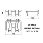 Case Rígido Patola MP-008 Laranja