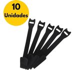 Abraçadeira para Cabos 20cm Preto - Kit com 10 Velcro One-Wrap®