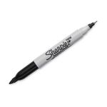 Caneta Sharpie Preta Ponta Dupla Permanente