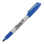 Caneta Sharpie Azul Permanente Ponta Fina