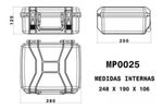 Case Rígido Patola MP-0025 Preto