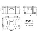 Case Rígido Patola MP-0065 Preto com Rodas