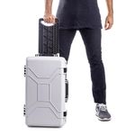 Case Rígido Patola MP-0055 Amarelo Com Rodas