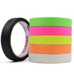 Kit Fita Crepe Colorida Neon Fluorescente 18mm x 30m - 6 cores