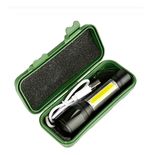 Lanterna LED Tática Recarregável USB com Case