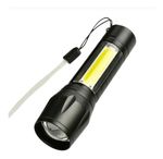 Lanterna LED Tática Recarregável USB com Case